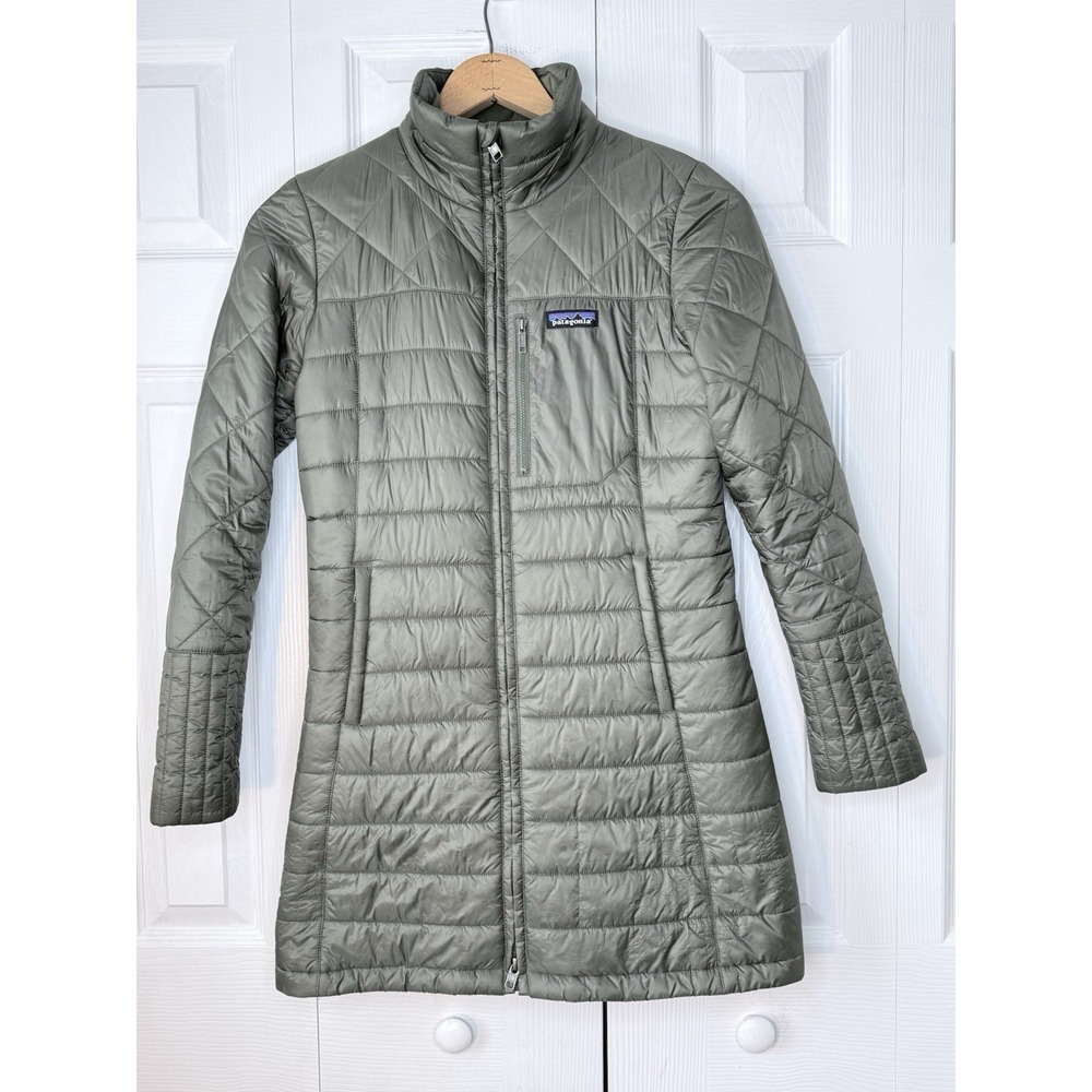 Patagonia Radalie Parka Jacket‎ Women's Small Green Insulated Long